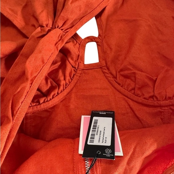 Pretty little thing Plus Rust One Shoulder Corset Top Size 14 NWT - Picture 11 of 17